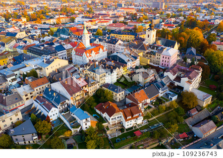 Aerial cityscape of Sumperk 109236743