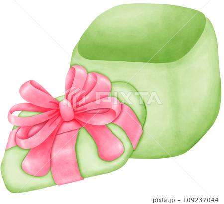 Festive Watercolor Valentine's day Illustration 109237044