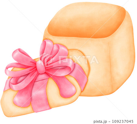 Festive Watercolor Valentine's day Illustration 109237045