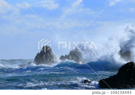 怒涛　室戸の海　（高知県　室戸岬） 109238493