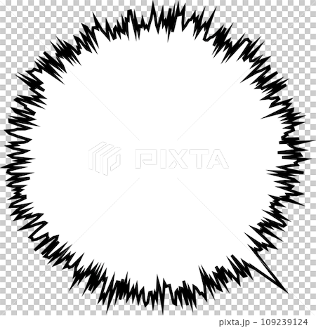 集中線のフレーム 集中線のフレーム 109239124