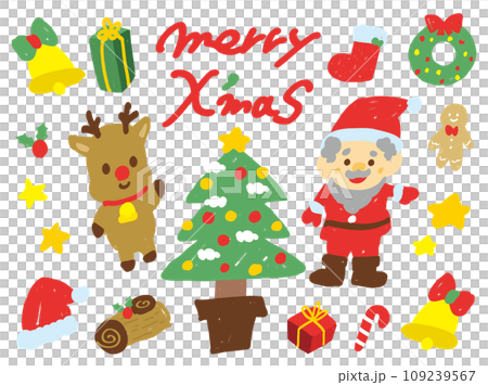 クリスマス手書きセット 109239567