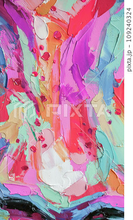 Closeup of a painting by oil and palette knife. Highly-textured, high quality details. Fragment of multicolored texture painting. Abstract art background. oil on canvas. Rough brushstrokes of paint. Closeup of a painting by oil and palette knife. Highly-textured, high quality details. Fragment of multicolored texture painting. Abstract art background. oil on canvas. Rough brushstrokes of paint. 109240324