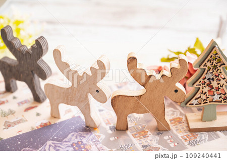 クリスマス木製オーナメント 109240441