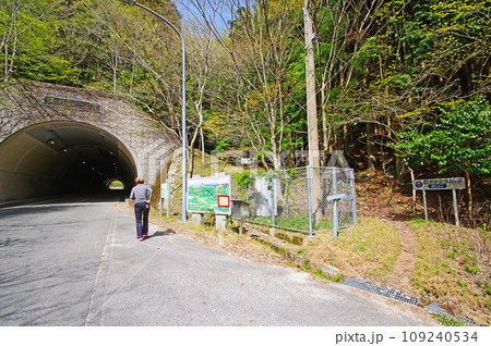 福岡県添田町の県道52号八女香春線にある斫石トンネル 福岡県添田町の県道52号八女香春線にある斫石トンネル 109240534