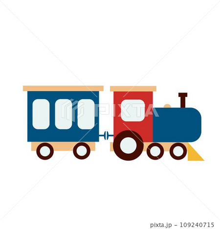 Toy train clip art vector illustration Toy train clip art vector illustration 109240715