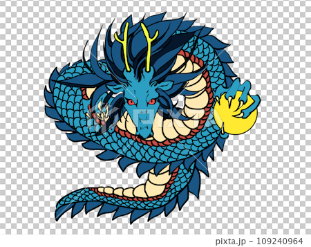 かっこいい龍のイラスト かっこいい龍のイラスト 109240964