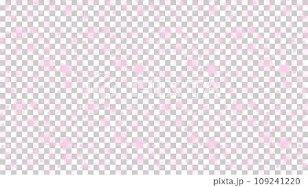 かわいいピンク色の雪の結晶の模様素材16：9 109241220