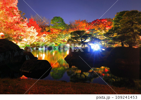 【兵庫県】好古園の紅葉ライトアップ（姫路公園） 109241453