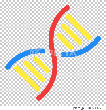 科学、DNAを表すカラースタイルのアイコン 109243728