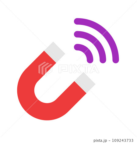 科学、磁石を表すカラースタイルのアイコン 科学、磁石を表すカラースタイルのアイコン 109243733