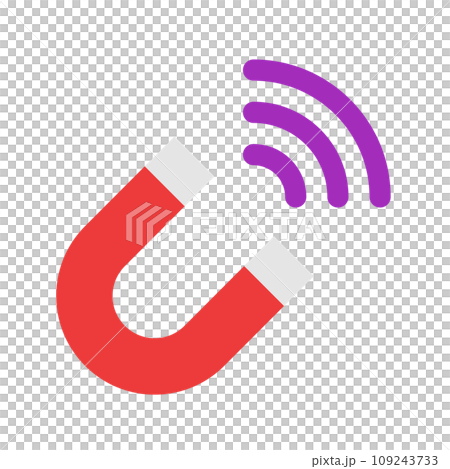 科学、磁石を表すカラースタイルのアイコン 科学、磁石を表すカラースタイルのアイコン 109243733