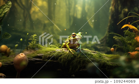 colorful tree frog 109244069