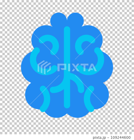 AI，代表大腦的顏色風格圖標 109244600