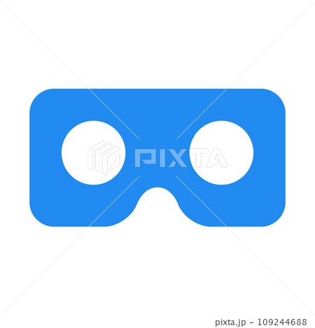 VR、マスク、ゴーグル、疑似体験を表すカラースタイルのアイコン VR、マスク、ゴーグル、疑似体験を表すカラースタイルのアイコン 109244688