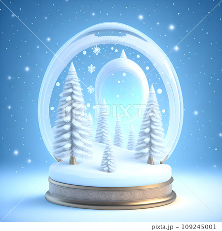 Christmas snow globe snowflakes soft blue white color wallpaper Christmas snow globe snowflakes soft blue white color wallpaper 109245001