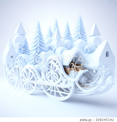 Sleigh ride Christmas soft white color wallpaper Sleigh ride Christmas soft white color wallpaper 109245142