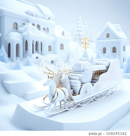 Sleigh ride Christmas soft white color wallpaper Sleigh ride Christmas soft white color wallpaper 109245182