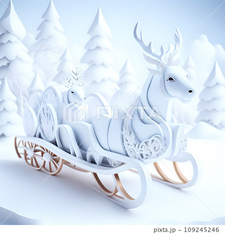 Sleigh ride Christmas soft white color wallpaper Sleigh ride Christmas soft white color wallpaper 109245246