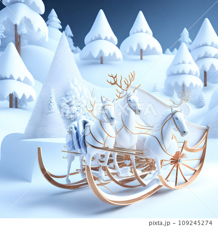 Sleigh ride Christmas soft white color wallpaper Sleigh ride Christmas soft white color wallpaper 109245274