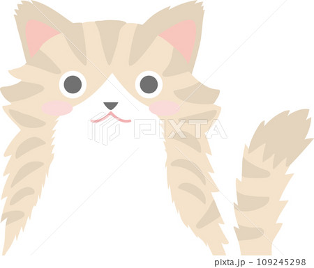ノルウェージャンフォレストキャット_猫のイラスト_ニャンコ_ノルウェージャンフォレストキャット ノルウェージャンフォレストキャット_猫のイラスト_ニャンコ_ノルウェージャンフォレストキャット 109245298