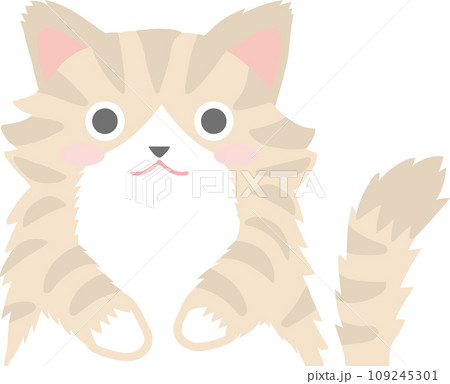 ノルウェージャンフォレストキャット_手をお腹に当てたノルウェージャンフォレストキャット ノルウェージャンフォレストキャット_手をお腹に当てたノルウェージャンフォレストキャット 109245301