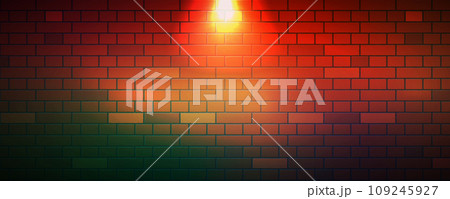 The red brick wall horizontal format background template 109245927