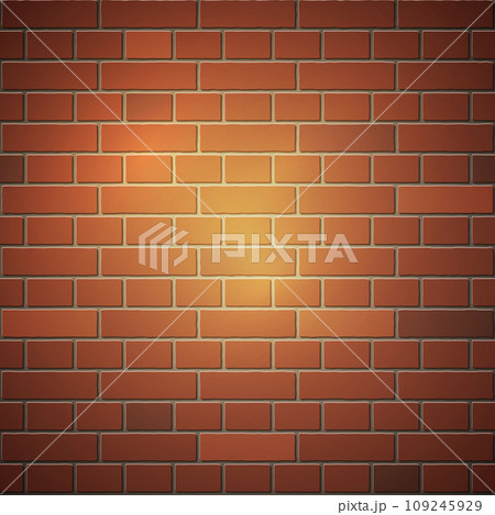 The red brick wall square format background template 109245929