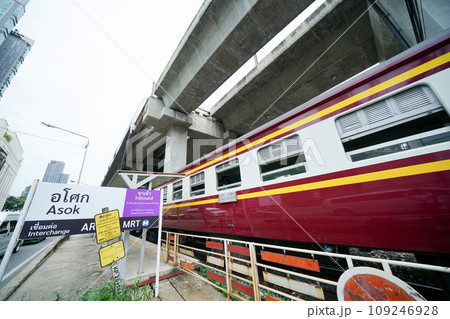 Asok station of State Railway of Thailand in BKK 109246928