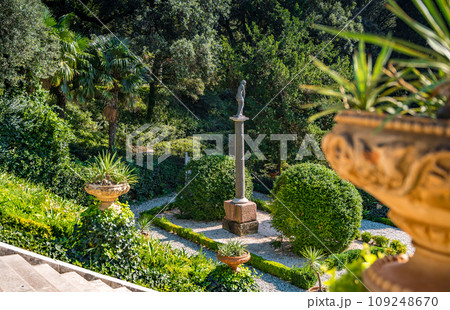 The Miramare garden in Trieste, situated above the Adriatic sea. Italy The Miramare garden in Trieste, situated above the Adriatic sea. Italy 109248670