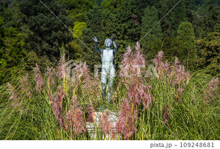 The Miramare garden in Trieste, situated above the Adriatic sea. Italy 109248681