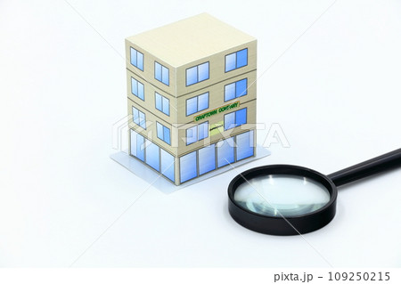 ビル・虫眼鏡・査定のイメージ 109250215