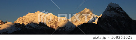 Top of the world, Mount Everest at sunset, Nepal. Top of the world, Mount Everest at sunset, Nepal. 109251625