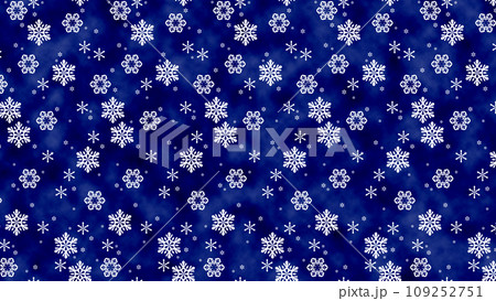 雪の花のパターン背景 109252751