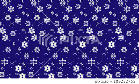 雪の花のパターン背景 雪の花のパターン背景 109252755