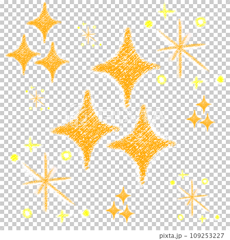 Glitter crayon touch illustration 109253227