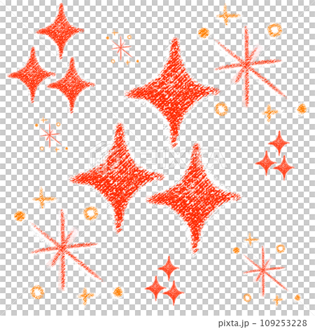 Glitter crayon touch illustration 109253228