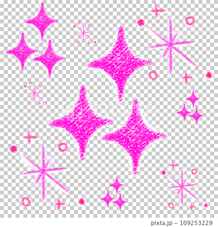 Glitter crayon touch illustration 109253229