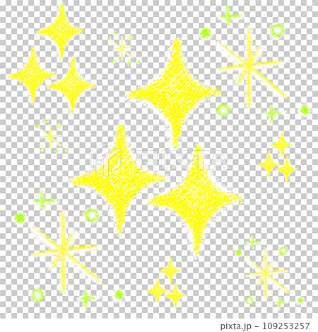 Glitter crayon touch illustration 109253257