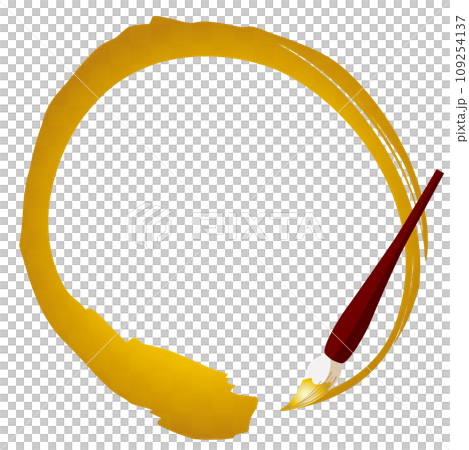 筆で描いたような和のベクター素材 筆で描いたような和のベクター素材 109254137