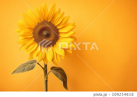 きれいな一輪のひまわり AI生成画像 AI画像 きれいな一輪のひまわり AI生成画像 AI画像 109254618