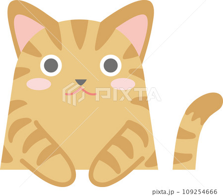 トラネコ_ニャンコ_茶トラ猫_お手々をはみ出して垂らした茶トラ猫_猫の