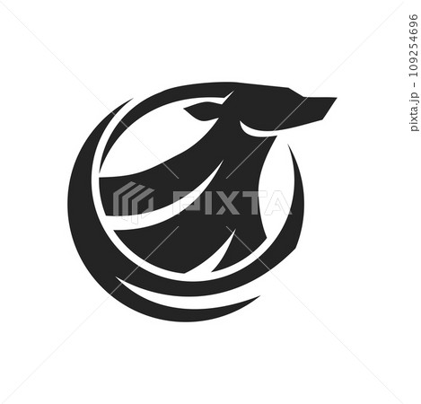 Oryx Logo template Isolated. Brand Identity. Icon Abstract Vector graphic Oryx Logo template Isolated. Brand Identity. Icon Abstract Vector graphic 109254696
