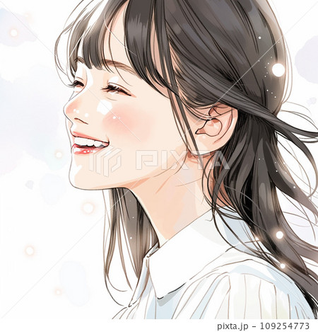 空を見上げる女性 空を見上げる女性 109254773