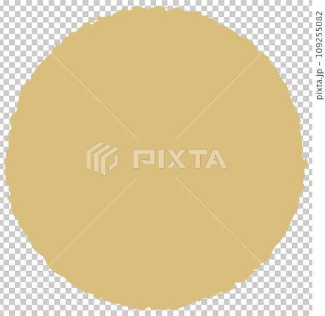 手繪圓圈插畫金色 109255082