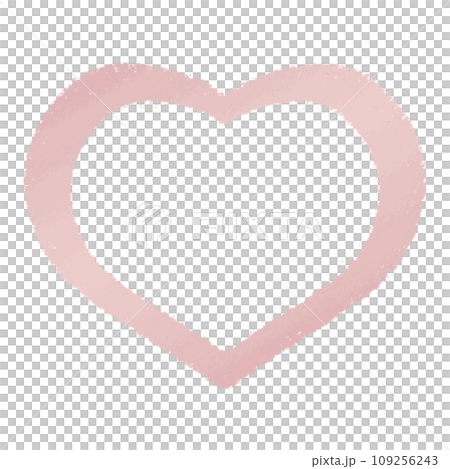 Gradient heart frame crayon touch illustration Gradient heart frame crayon touch illustration 109256243