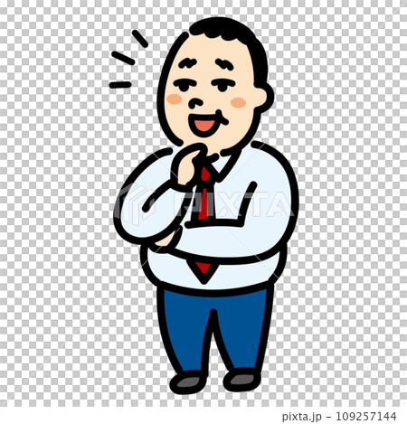 ひらめく　ビジネスマン 109257144