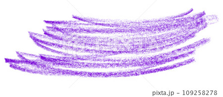 Purple pencil strokes isolated on white background. Purple pencil strokes isolated on white background. 109258278
