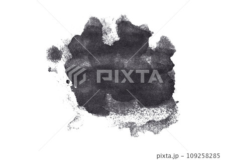 black gray watercolor background. Artistic hand paint. isolated on white background black gray watercolor background. Artistic hand paint. isolated on white background 109258285