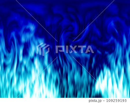 燃え上がる青い火炎の背景 燃え上がる青い火炎の背景 109259193